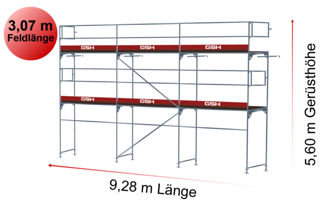 61m²_Feldlänge_307_Vollalugerüst_Donnergerüst_Konfig906_Gerüst_Systeme_Herre3x2